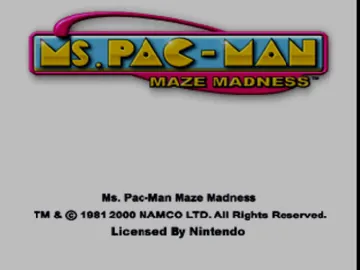 Ms. Pac-Man - Maze Madness (USA) screen shot title